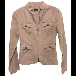 Mexx military-style form-fitting zipper jacket
